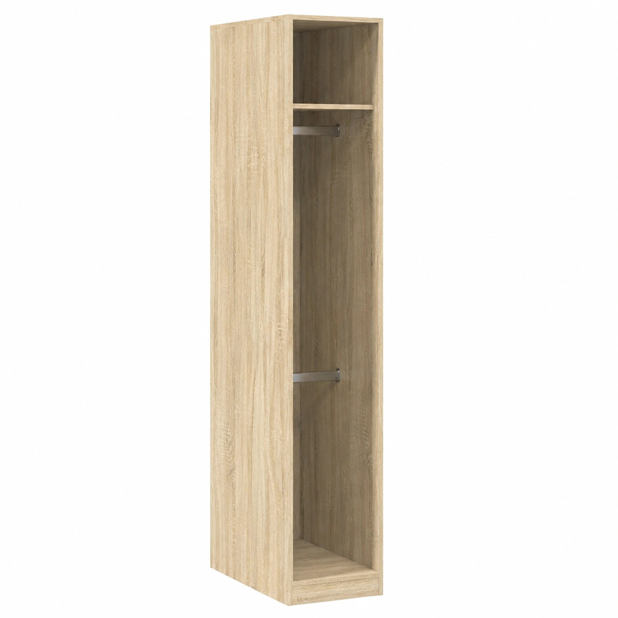 Armoire, en chêne, avec rangement, avec étagères, 30 x 50 x 200 cm, pour la chambre