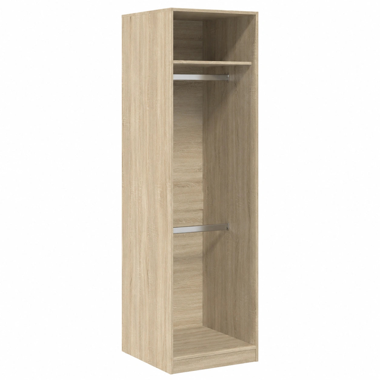Armoire, en chêne, pivotant, avec rangement, avec portes, 50 x 50 x 200 cm, pour la chambre