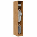 Armoire, avec rangement, avec étagères, en chêne, 30 x 50 x 200 cm, pour la chambre