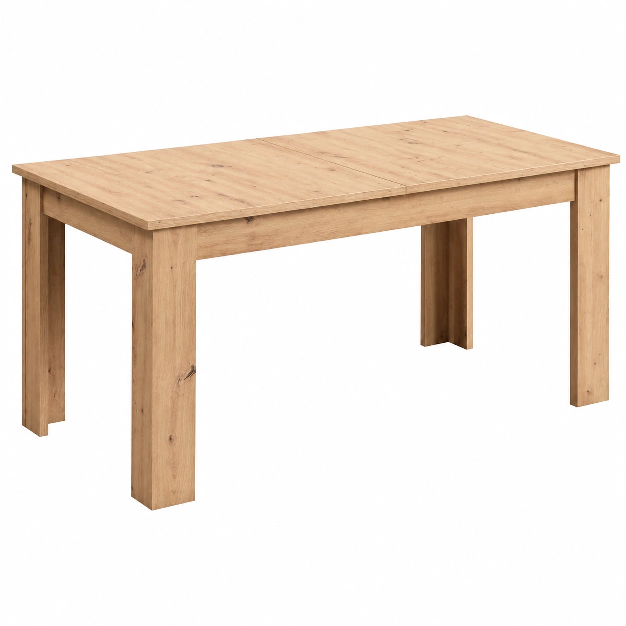 Table, extensible, en chêne, 6 places, 120 x 80 cm, pour les espaces de vie