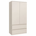 Armoire, avec rangement, avec tiroirs, 180 x 90 x 50 cm, pour la chambre