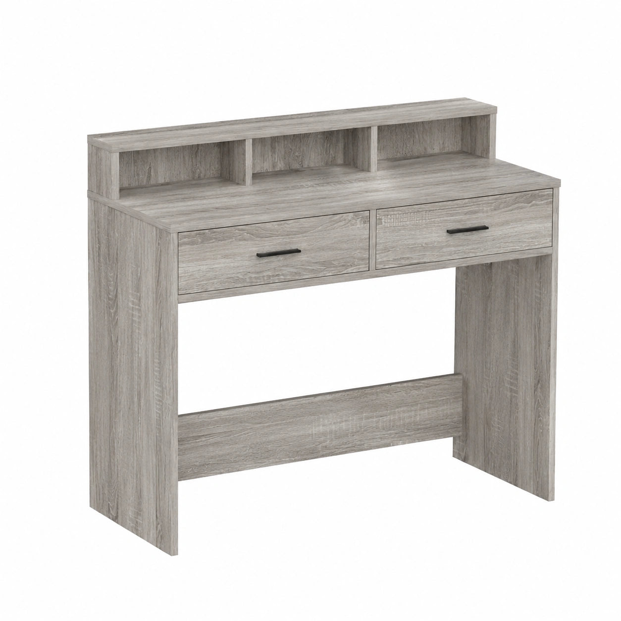 Armoire, avec rangement, avec tiroirs, avec prise intégrée, 100 x 41 x 140 cm, coloris gris, pour la chambre