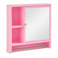 Armoire, avec rangement, coloris rose, pour la chambre