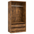 Armoire, en chêne, avec rangement, avec tiroirs, 100 x 50 x 200 cm, pour la chambre